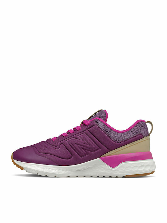 Fresh Foam 515 Youth Kids Sports Shoes Running with Laces Purple