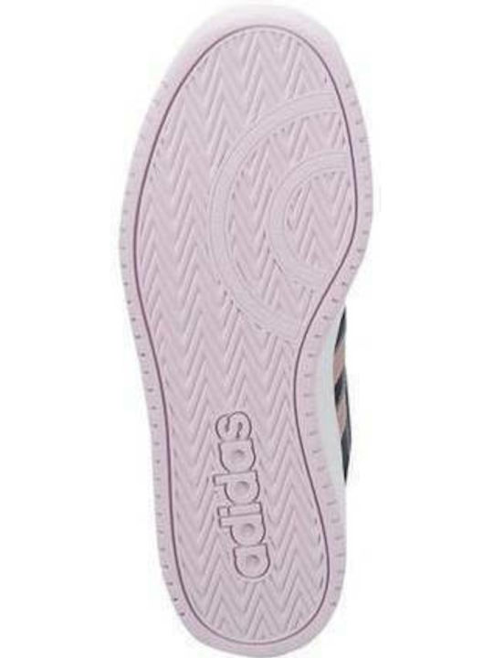 Hoops Hoops Mid 2.0 K Kids Sports Shoes Basketball with Laces Navy Blue