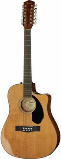 Fender Semi-Acoustic Guitar CD-60SCE Cutaway Natural