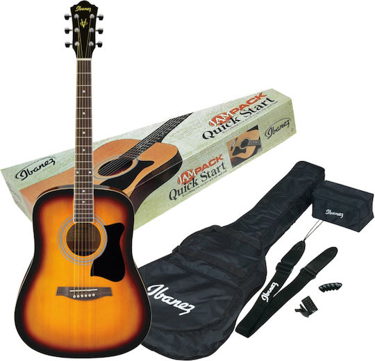 Ibanez Acoustic Guitar V-50 NJP Sunburst