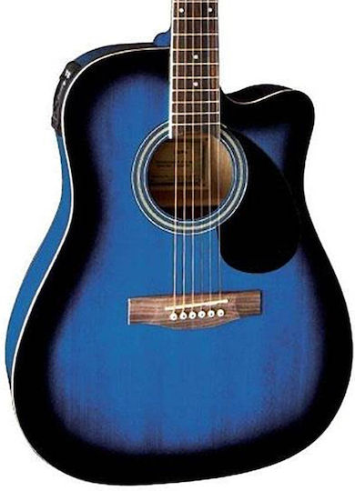 Gewa Ακουστική Κιθάρα D10-CE Cutaway Blueburst Cutaway Blue
