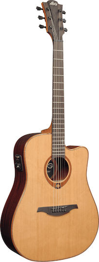 Lag Ακουστική Κιθάρα Tramontane T118DCE Cutaway Natural Satin