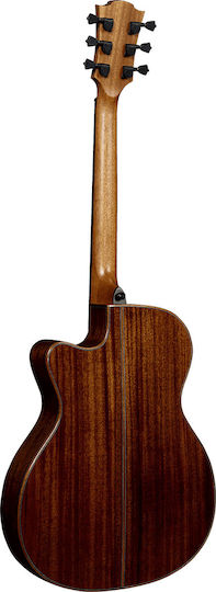 Lag Semi-Akustik Gitarre Tramontane T118ace Natural Ausschnitt Natürlich