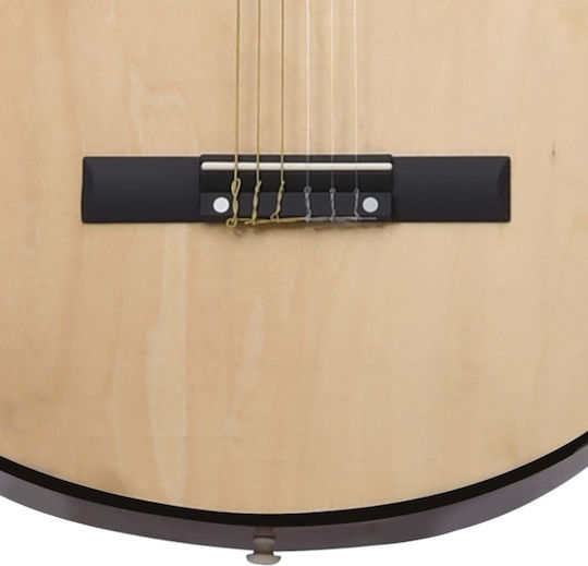 vidaXL Semi-Acoustic Guitar Cutaway Natural
