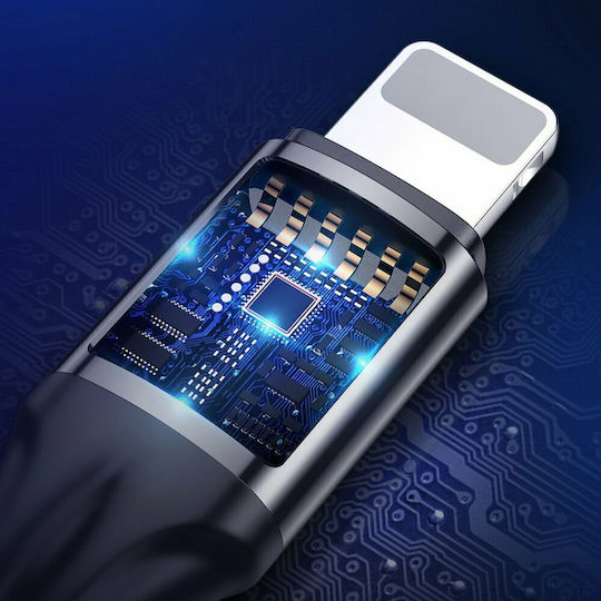Joyroom S-1030N1 Braided USB to Lightning Cable Μαύρο 1m