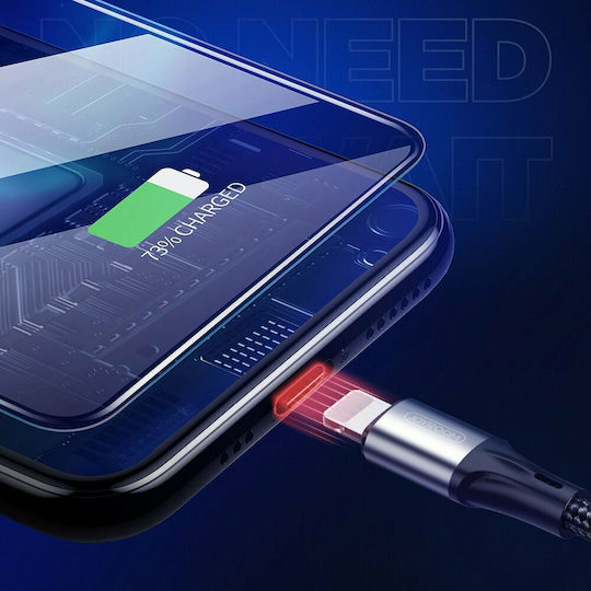 Joyroom S-1030N1 Braided USB to Lightning Cable Μαύρο 1m