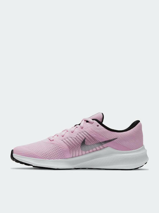 Downshifter Downshifter 11 Kids Sports Shoes Running with Laces Pink Foam / Metallic Silver