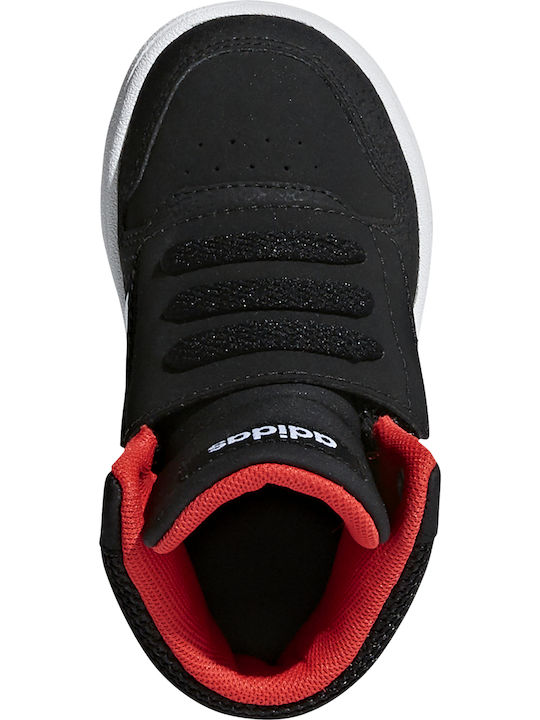 Hoops MID 2.0 I Αθλητικά Παιδικά Παπούτσια Μπάσκετ με Κορδόνια Core Black / Cloud White / Hi-res Red