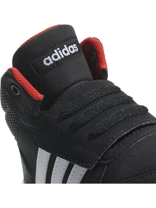 Hoops MID 2.0 I Αθλητικά Παιδικά Παπούτσια Μπάσκετ με Κορδόνια Core Black / Cloud White / Hi-res Red