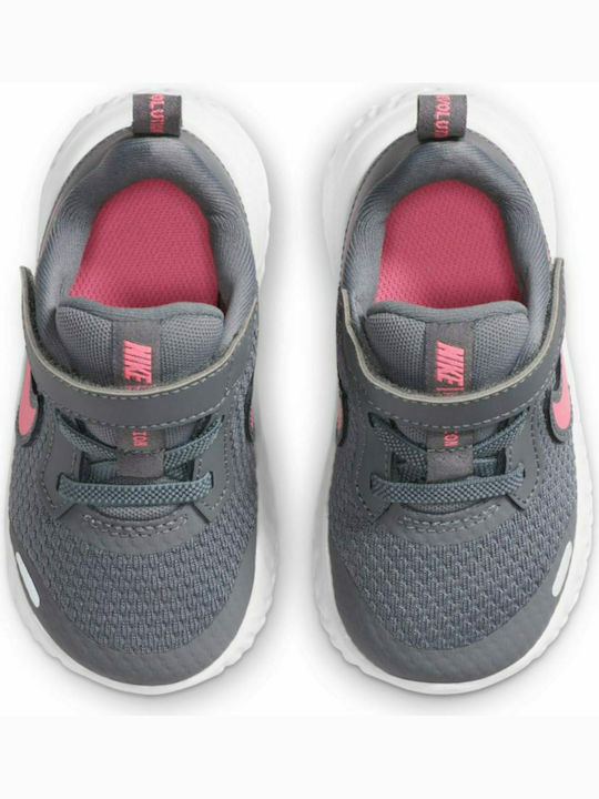 Revolution Revolution 5 Kids Sports Shoes Running with Hoop & Loop Closure Gray