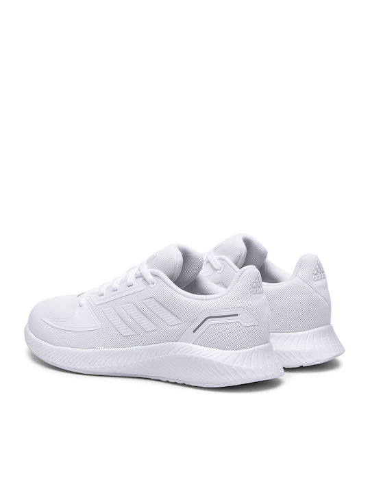 Runfalcon 2.0 K Kids Sports Shoes Running with Laces Cloud White / Grey Three
