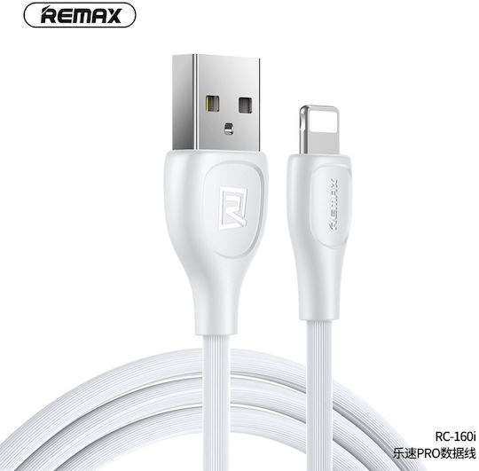 Remax RC-160i Braided USB-A to Lightning Cable White 1m