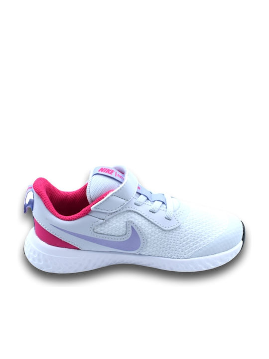 Revolution Revolution 5 Kids Sports Shoes Running with Hoop & Loop Closure Football Grey / Purple Pulse / Fireberry