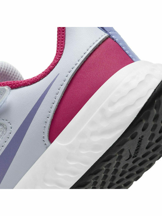Revolution Revolution 5 Kids Sports Shoes Running with Hoop & Loop Closure Football Grey / Purple Pulse / Fireberry