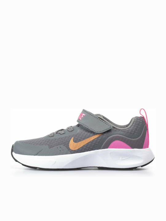Wearallday Детски Спортни Обувки Running с Велкро Сиви
