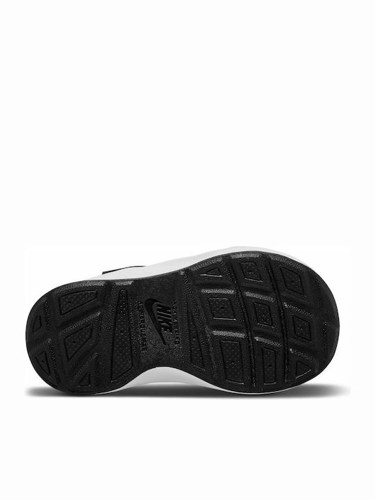 Wearallday Kids Sports Shoes Running with Hoop & Loop Closure Black / White