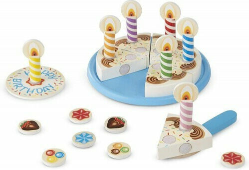 Melissa & Doug Τούρτα Γενεθλίων από Ξύλο για 3+ Ετών 34τμχ