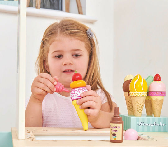 Le Toy Van Hölzernes Eis am Stiel von Karlo #tv310 aus Holz für 3+ Jahre 12 Stück