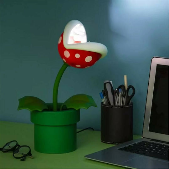 Paladone Kids Decorative Lamp Super Mario Bros Piranha Plant Icon Green 33εκ.