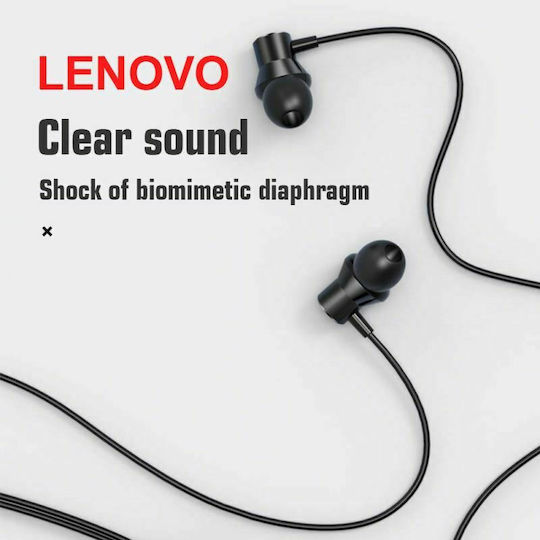 Lenovo HF130 In-ear Handsfree με Βύσμα 3.5mm Μαύρο
