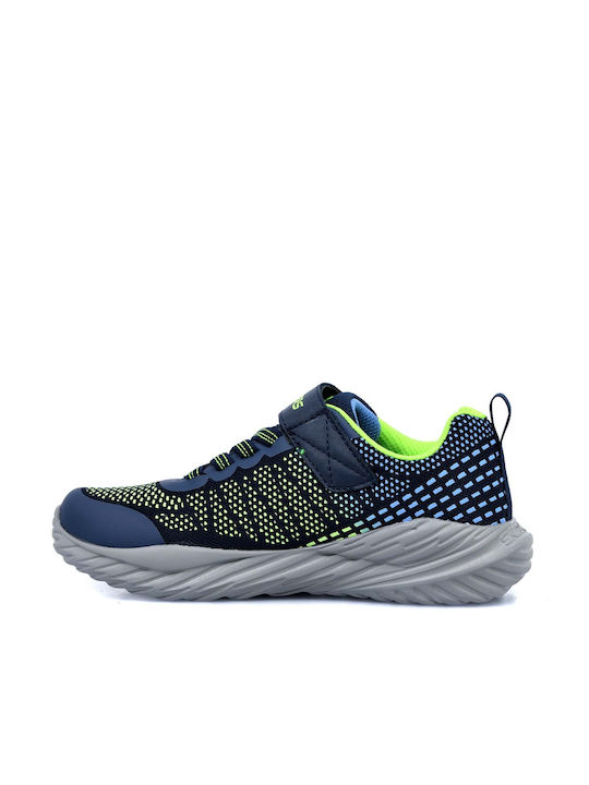 Nitro Sprint Αθλητικά Παιδικά Παπούτσια Running με Σκρατς Μπλε
