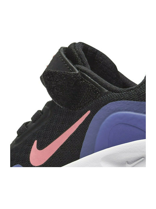 Wearallday Tdv Kids Sports Shoes Running with Hoop & Loop Closure Black