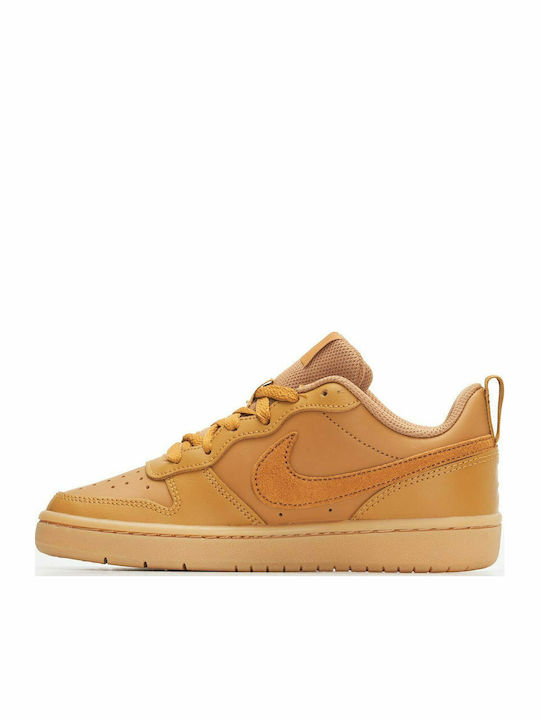 Court Borough Low 2 GS Jr Kids Basketball Shoes with Laces Brown