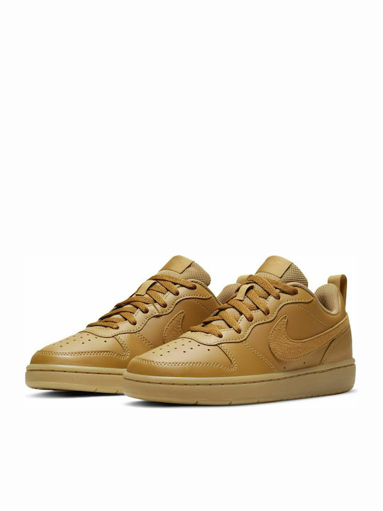 Court Borough Low 2 GS Jr Kids Basketball Shoes with Laces Brown