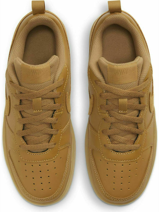 Court Borough Low 2 GS Jr Kids Basketball Shoes with Laces Brown