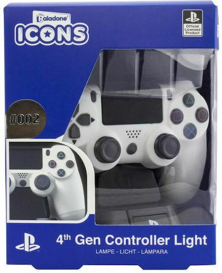 Paladone Led Παιδικό Διακοσμητικό Φωτιστικό Sony Playstation 4 Controller Λευκό 10εκ.