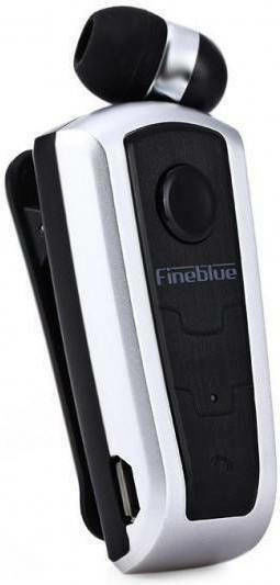 Fineblue F910 In-ear Bluetooth Handsfree Ακουστικό Ασημί