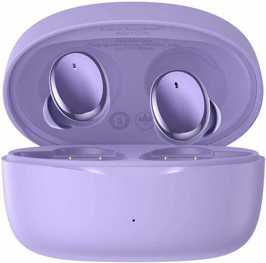 Baseus Bowie E2 In-ear Bluetooth Handsfree Earphones with Charging Case Purple