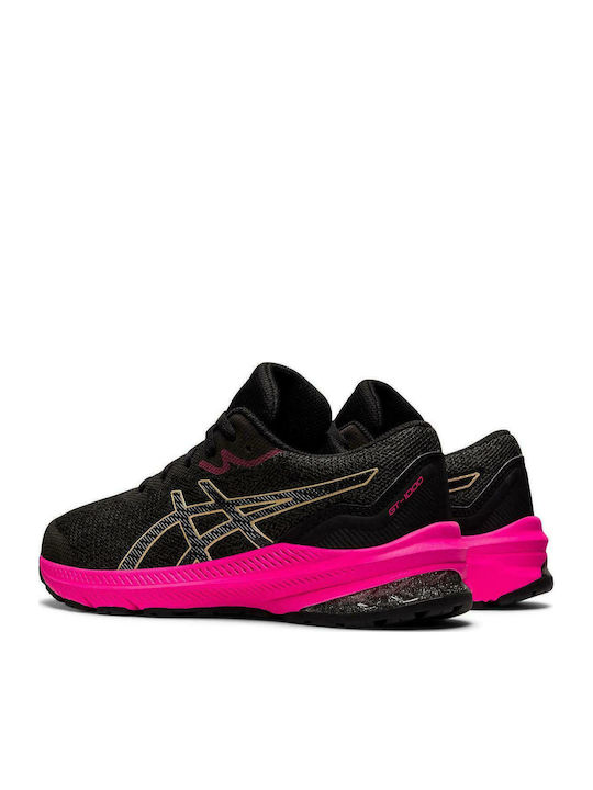 GT-1000 11 GS Kids Sports Shoes Running with Laces Black
