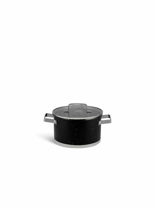 Edenberg Set de vase de gătit din aluminiu Negru cu strat antiaderent 12buc