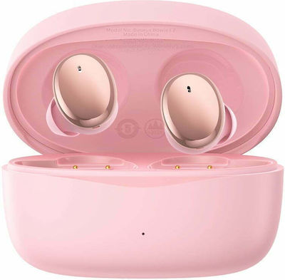 Baseus Bowie E2 In-ear Bluetooth Handsfree Ακουστικά με Θήκη Φόρτισης Ροζ
