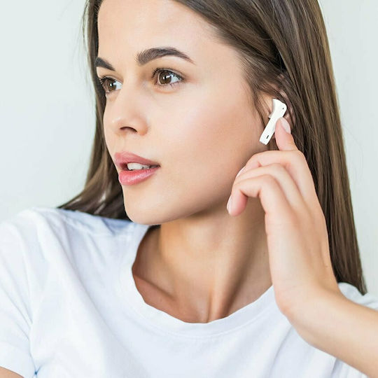 Tronsmart Onyx Ace Слушалка за ухо Bluetooth Handsfree Безжични слушалки с Калъф за Зареждане Бяа