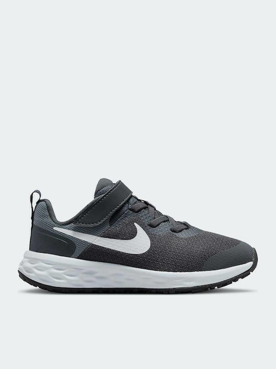 Revolution Revolution 6 Nn Kids Sports Shoes Running with Hoop & Loop Closure Iron Grey / White