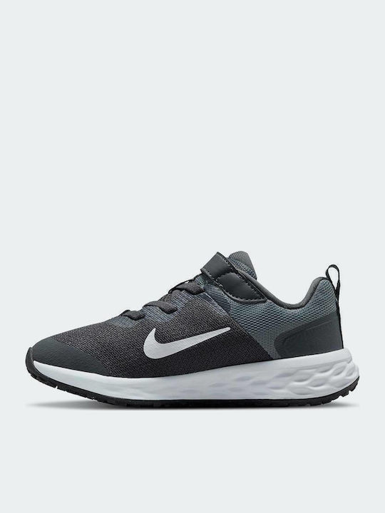 Revolution Revolution 6 Nn Kids Sports Shoes Running with Hoop & Loop Closure Iron Grey / White