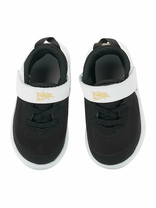 Team Hustle D 10 Αθλητικά Παιδικά Παπούτσια Running με Σκρατς Black / Metallic Gold / White / Photon Dust