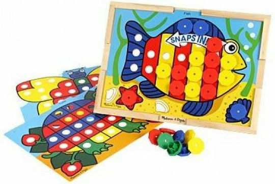 Melissa & Doug Sort and Snap Color Match Образователна Игра Образователни за Над 2 години Години