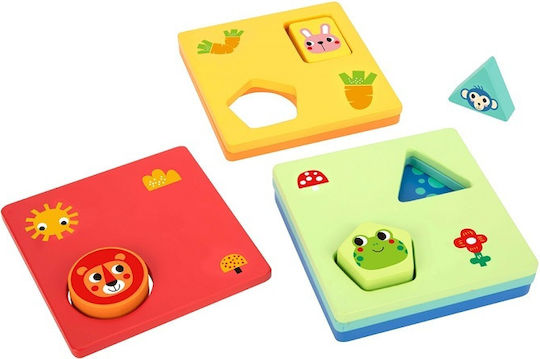 Tooky Toys Σχήματα Educational Game Knowledge made of Wood for 2+ years Years Old