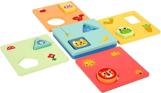 Tooky Toys Σχήματα Educational Game Knowledge made of Wood for 2+ years Years Old
