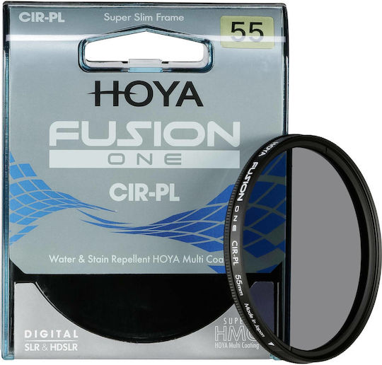 Hoya Fusion One Filtru CPL Diametru 55mm cu Filtru pentru Obiective HMC (Multi-Coated) pentru Obiective Foto