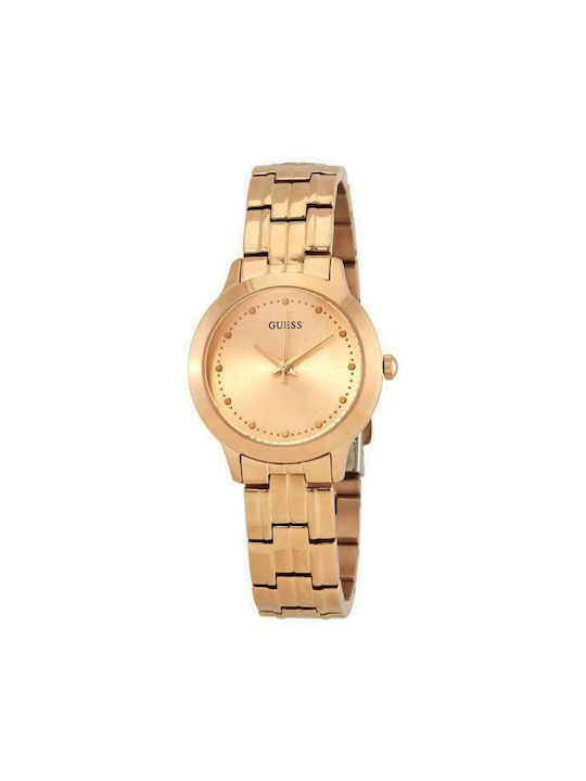 Guess Watch with Pink Gold Metal Bracelet