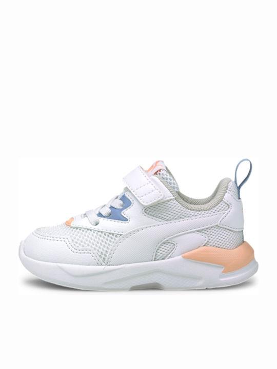 X-Ray Lite AC Kids Sports Shoes Running with Hoop & Loop Closure White