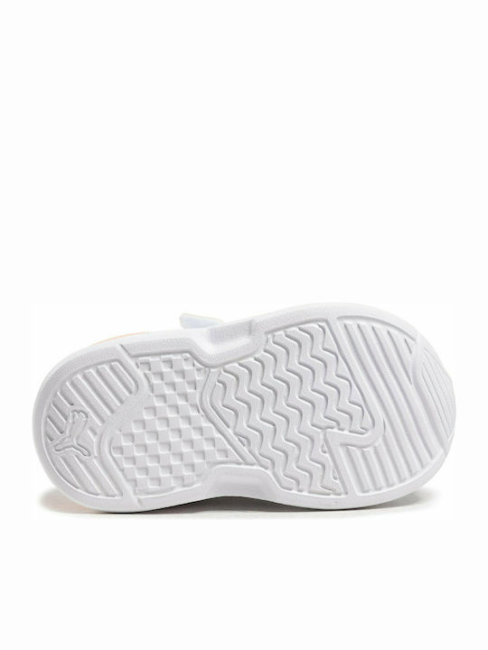 X-Ray Lite AC Kids Sports Shoes Running with Hoop & Loop Closure White