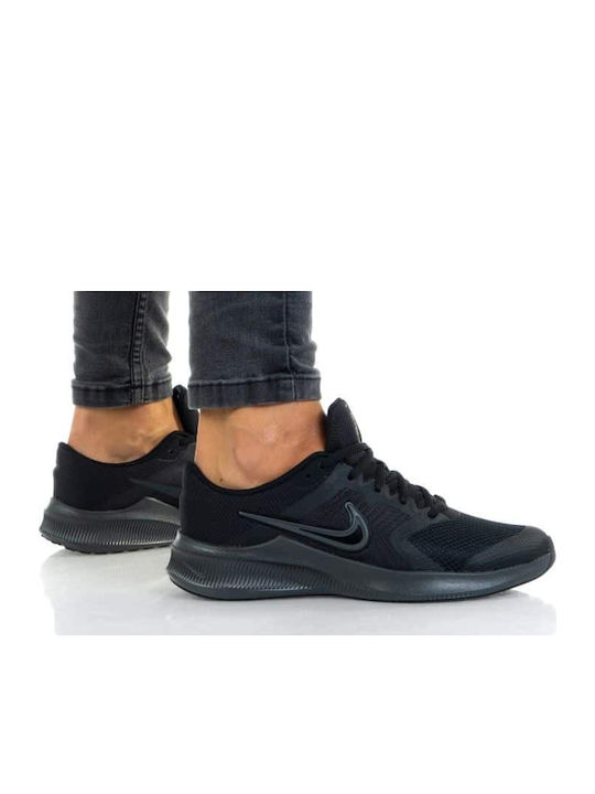 Downshifter 11 Αθλητικά Παιδικά Παπούτσια Running με Κορδόνια Black / Dark Smoke Grey
