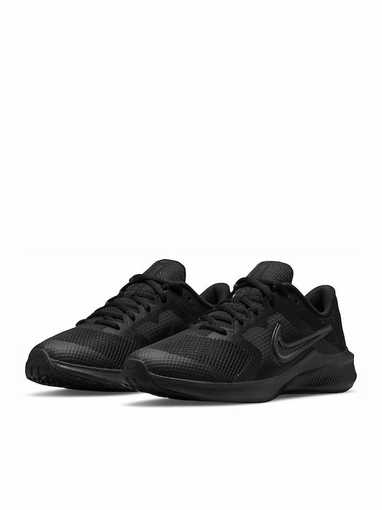 Downshifter 11 Αθλητικά Παιδικά Παπούτσια Running με Κορδόνια Black / Dark Smoke Grey
