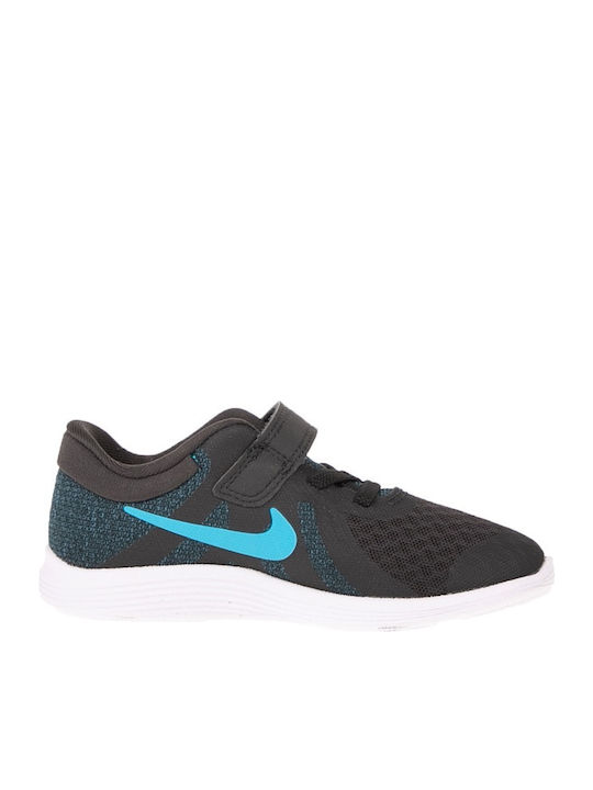 Revolution Revolution 4 Kids Sports Shoes Running with Hoop & Loop Closure Black