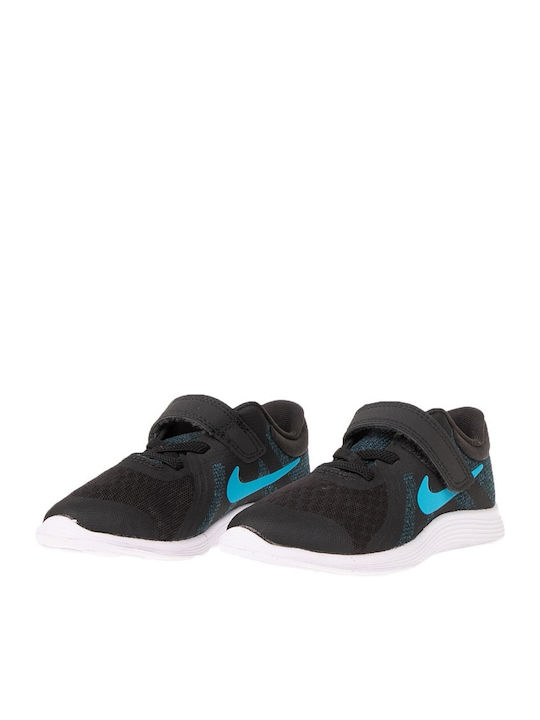 Revolution Revolution 4 Kids Sports Shoes Running with Hoop & Loop Closure Black